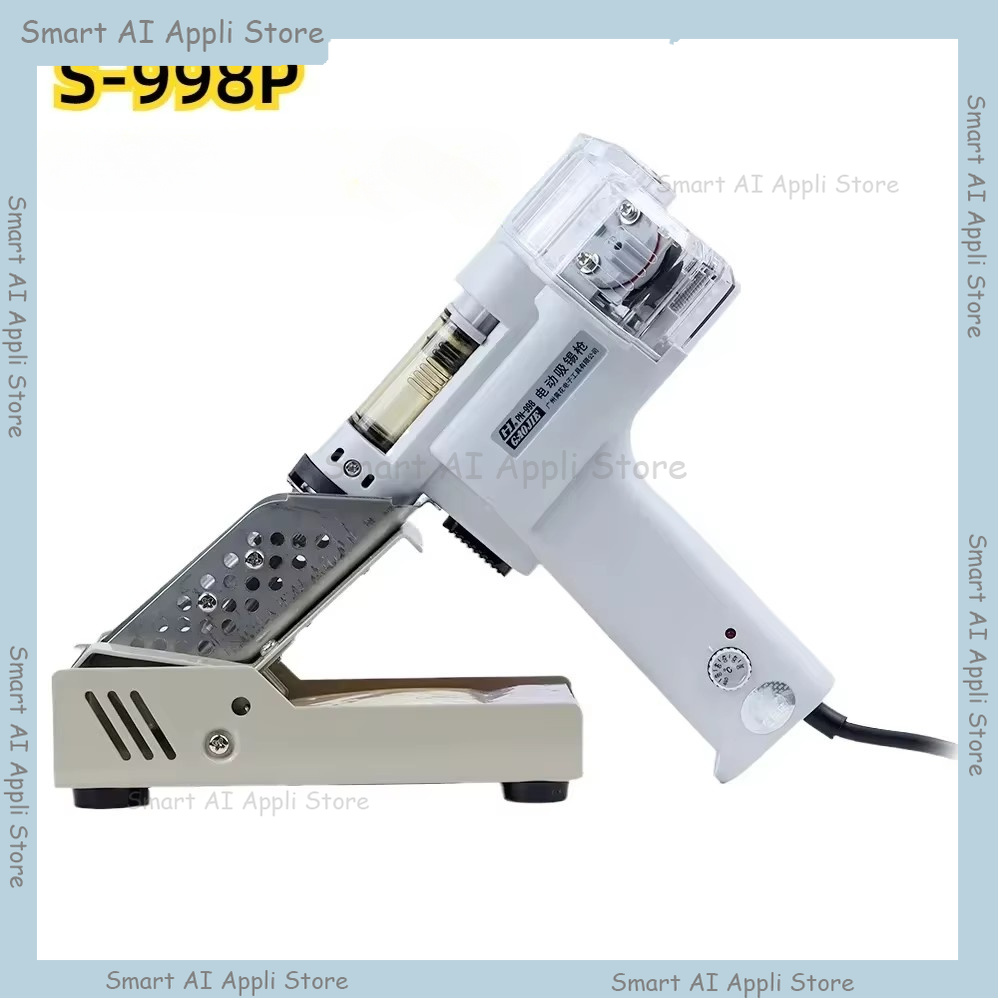 Desoldering Gun Vacuum Electric - S-998P ダブルポンプ式電動はんだ除去ガン 100W 真空はんだ除去器 無鉛 強力はんだ除去器