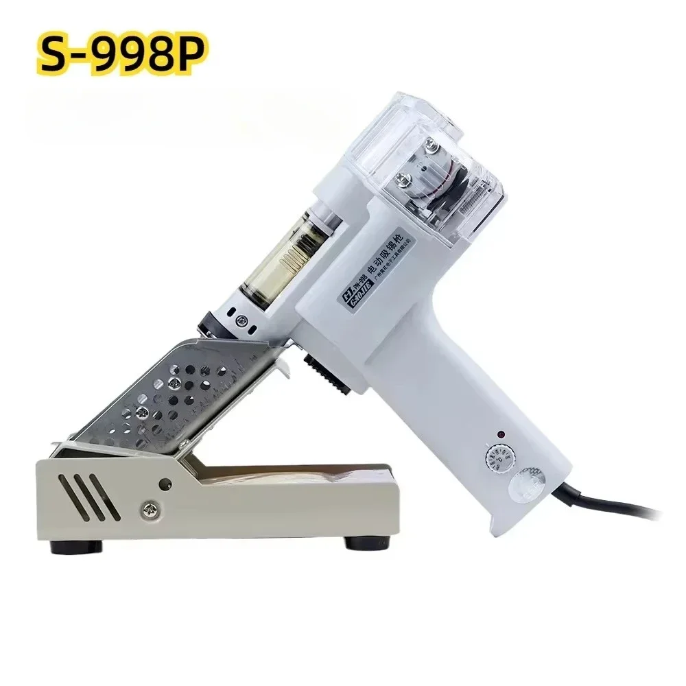 Desoldering Gun Vacuum Electric - S-998P ダブルポンプ電動はんだ吸い取り器 100W 電動真空はんだ吸い取り器 鉛フリーはんだ強力錫吸い取り器
