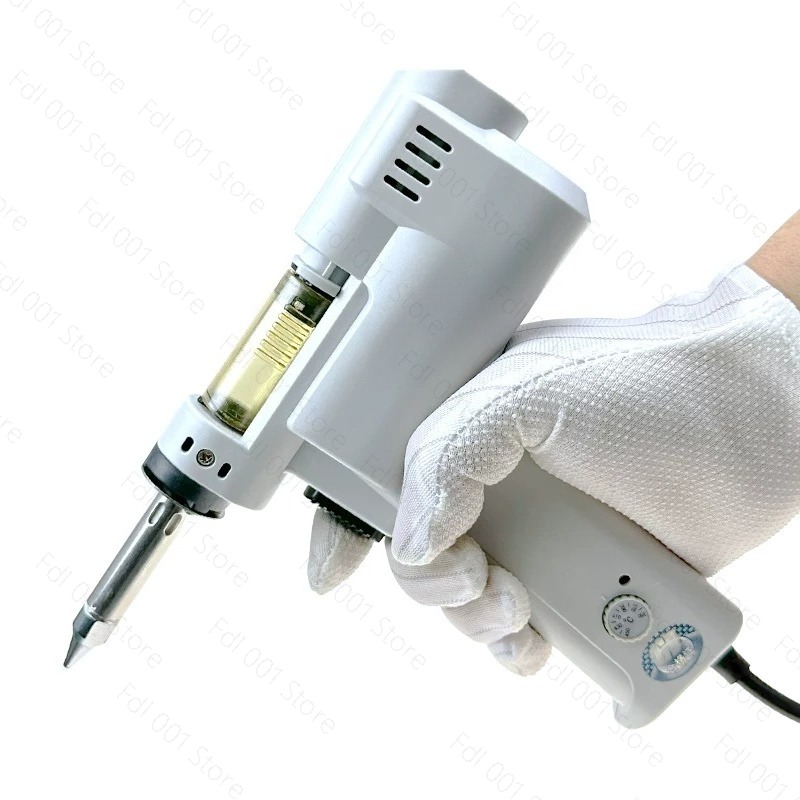 Desoldering Gun Vacuum Electric - ダブルポンプ式電動はんだ吸い取り器 100W 電動真空はんだ吸い取り機 無鉛はんだ 強力錫吸い取りガン