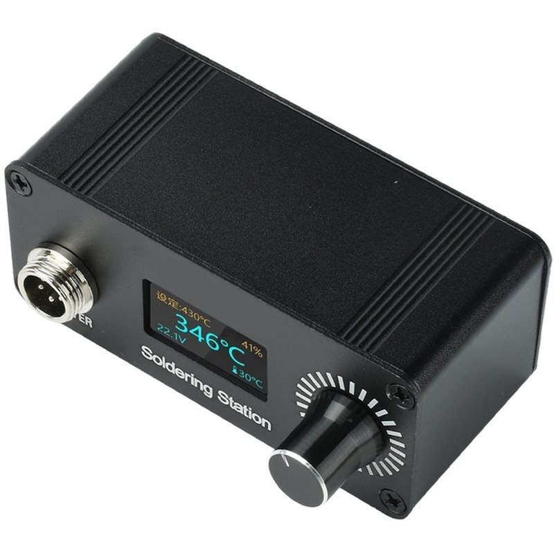 【A56X】T12 ポータブルミニデジタルはんだ付けステーシ - Soldering Station T12 Oled のレビューと価格