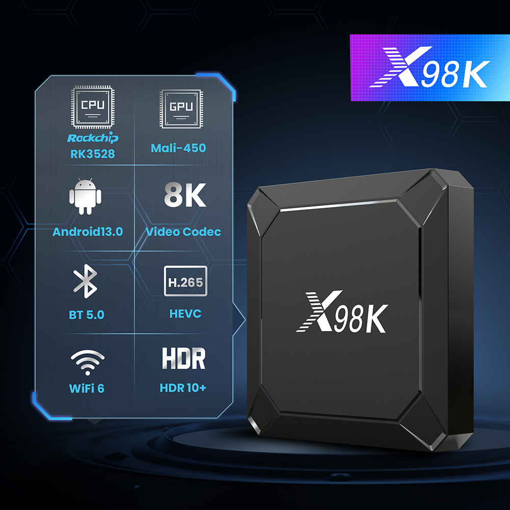 新しい X98K Android 13 TV ボックス 8K - Radxa Rock 5B 16Gb のレビューと価格