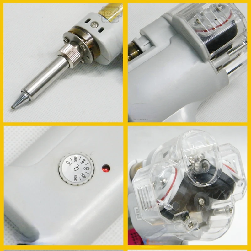100W ダブル吸引ポンプ真空電動真空ポンプガンはんだ除去溶 - Desoldering Gun Vacuum Electric のレビューと価格