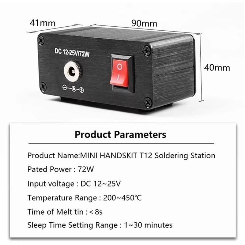 AB11-T12 家庭用修理はんだ付けステーションポータブル - Soldering Station T12 Oled のレビューと価格