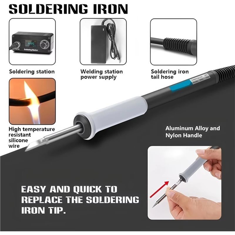 B23B T12 家庭用修理はんだ付けステーションポータブル - Soldering Station T12 Oled のレビューと価格