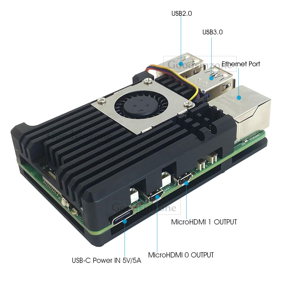 Raspberry Pi 5 アルミニウム合金アーマーケース - Raspberry Pi 5 8Gb Kit のレビューと価格