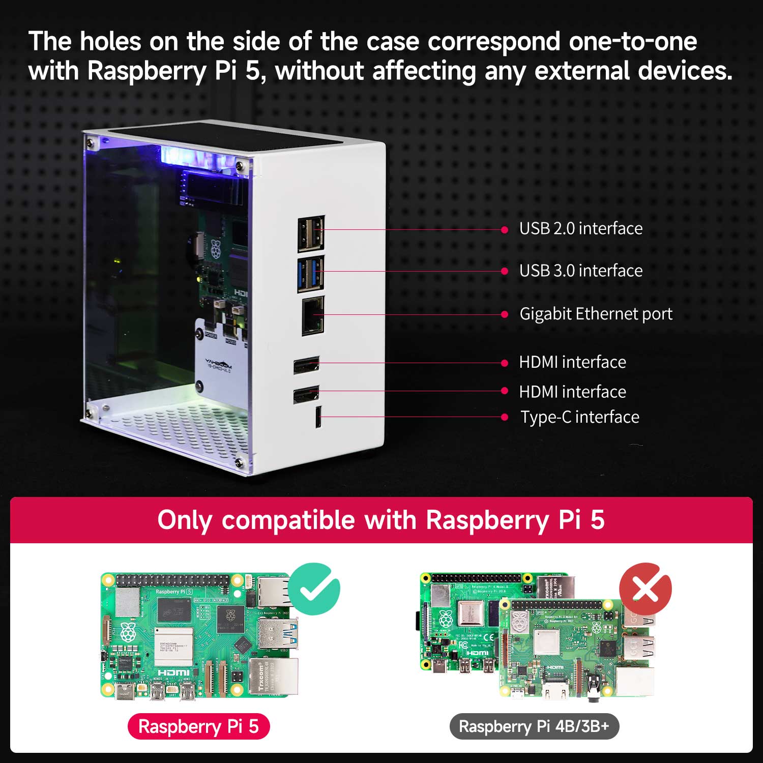 Raspberry Pi 5ケース保護キット,冷却ファン付き - Raspberry Pi 5 8Gb Kit のレビューと価格